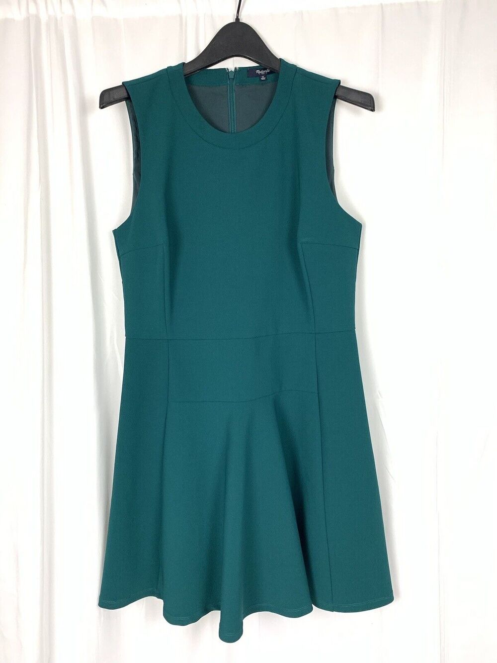MADEWELL Anywhere Fit and Flare Knee Length Sleeveless Green Dress Size 12